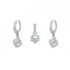 Elegants komplekts ar rodija pārklājumu, 